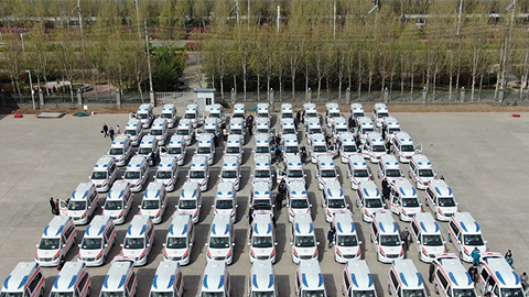 76臺(tái)威霆負(fù)壓救護(hù)車交付河南衛(wèi)健委